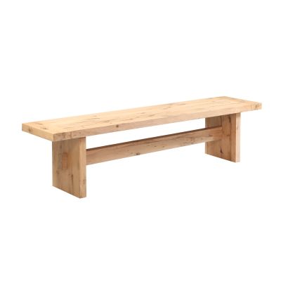 Flagstaff 74" Bench in Natural Distressed Oak