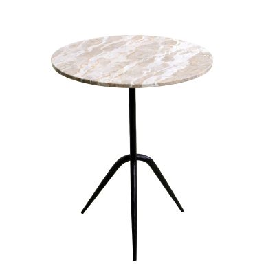 Sperre 18" Accent Table with Fancy Brown Marble