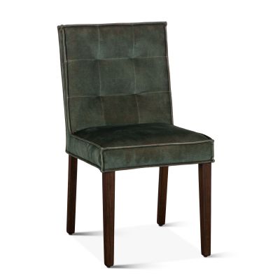 Madison Side Chair Weathered Green Velvet