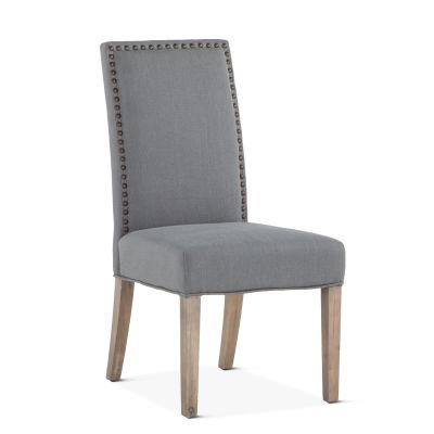 Jones 24" Upholstered Warm Gray Dining Chair Napolean Legs