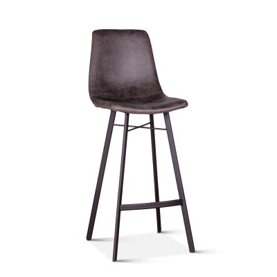 Sam 18" Bar Chair in Charcoal Microfiber