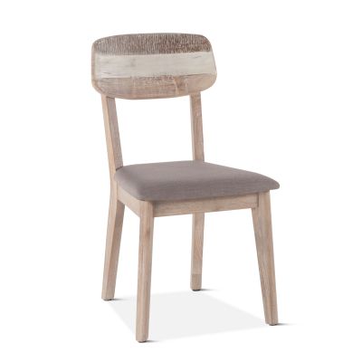Boardwalk Dining Chair Natural with Upholstered Seat