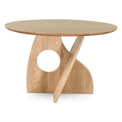 Calder 48" Round Dining Table in Natural Oak