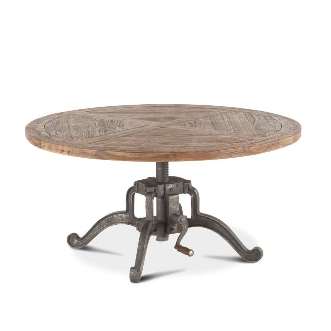 Picture of COFFEE TABLE ROUND WETHR GRAY