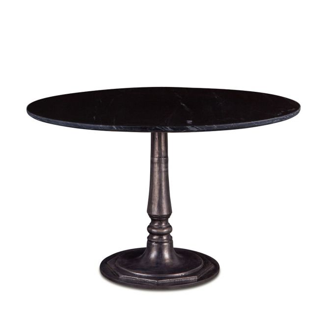 Picture of DINING TABLE ROUND BLK MARBLE 48