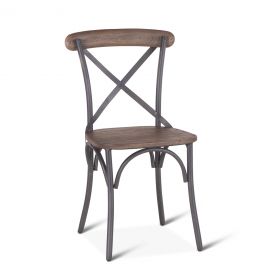 Hobbs Metal and Reclaimed Wood Dining Chair