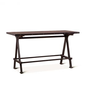 Industrial Teak 66" Reclaimed Wood Gathering Table Natural