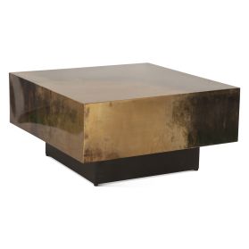 Moab 35" Coffee Table in Oxidized Copper