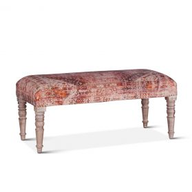 Marrakech 42" Upholstered Tahiri Red Accent Bench