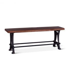 Organic Forge Live Edge Counter-Height Bench
