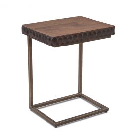 Santa Cruz Accent Side Table 18" Two-Toned