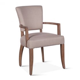 Mindy 22" Beige Linen Arm Chair