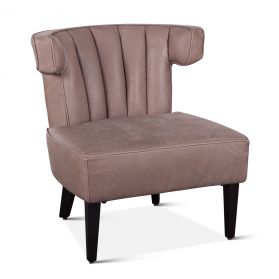 Mason Armchair in Stone Gray Leather