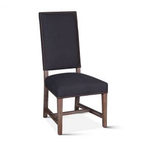 Darcy 21" Upholstered Dark Gray Linen Dining  Chair