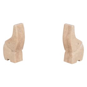 Abstract Marble Decor Elephant in White