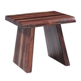 Austin Loft 24" Side Table in Natural Sheesham