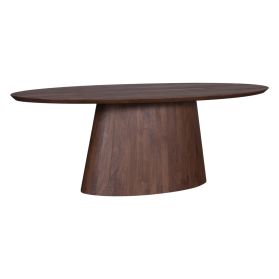 Casablanca 86" Oval Dining Table in Toffee Nut