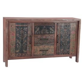 Rustic Roots 60" Hand Painted Sideboard with Two Doors and Three Drawers