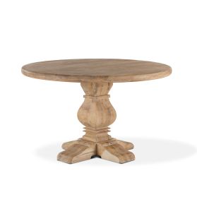 San Rafael 48" Round Dining Table in Antique Oak