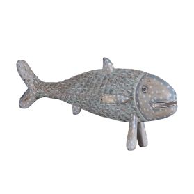 Decorative Wood Fish Statue