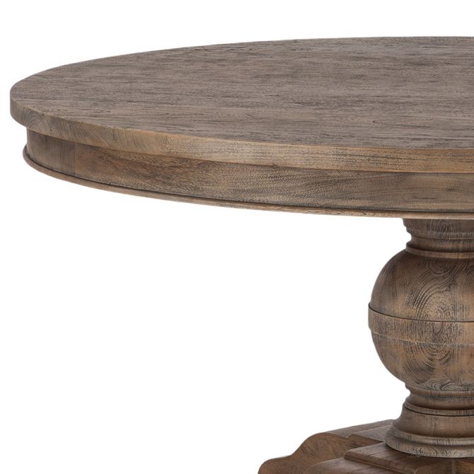 Colonial Plantation 48 Round Dining, Weathered Round Dining Table