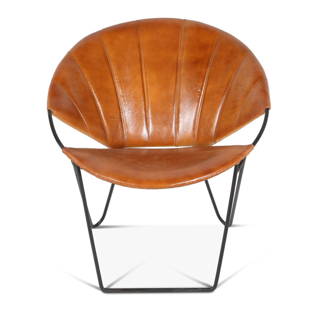 The Hudson Industrial Modern Lounge Chair
